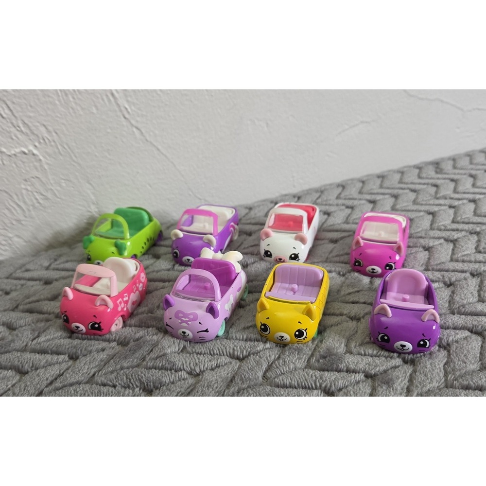 Shopkins Cutie Cars Die-Cast Collectible Toys by Moose Toys 8 Piece Lot
